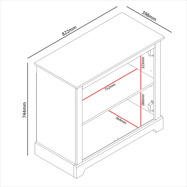 ClassicLiving Abberbury 2 Door Sideboard Wayfair.co.uk